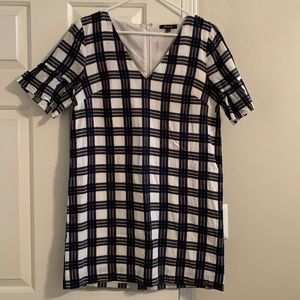 Madewell Blue and White Shift Dress